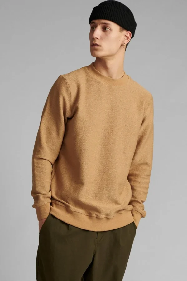 Mand Anerkjendt Akallan Solid Herringbone Sweat - Incense