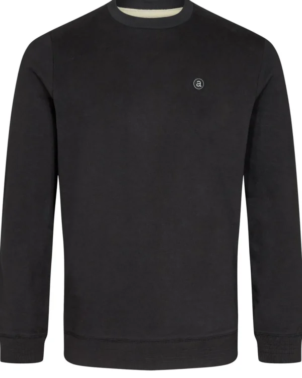 Mand Anerkjendt Akallen Crew Neck - Noos - Caviar