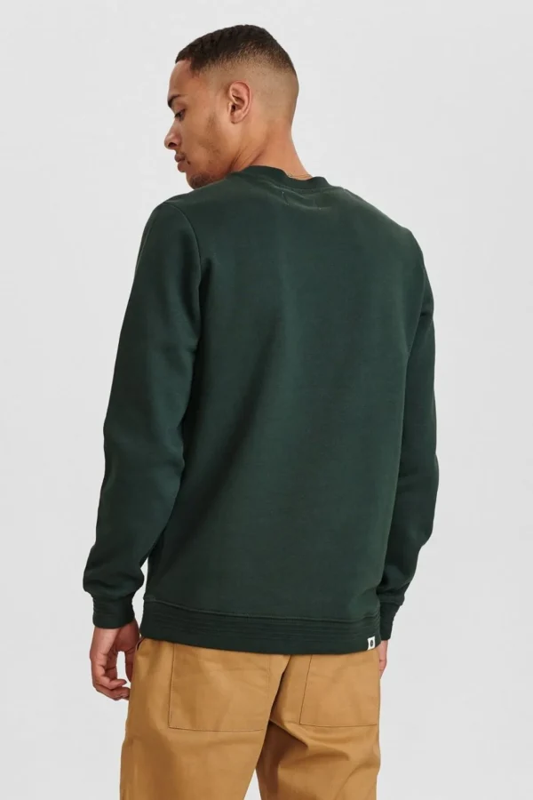 Mand Anerkjendt Akallen Crew Neck - Noos - Deep Forrest