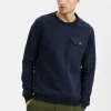 Mand Anerkjendt Akallen French Terry Crew Neck - Sky Captain