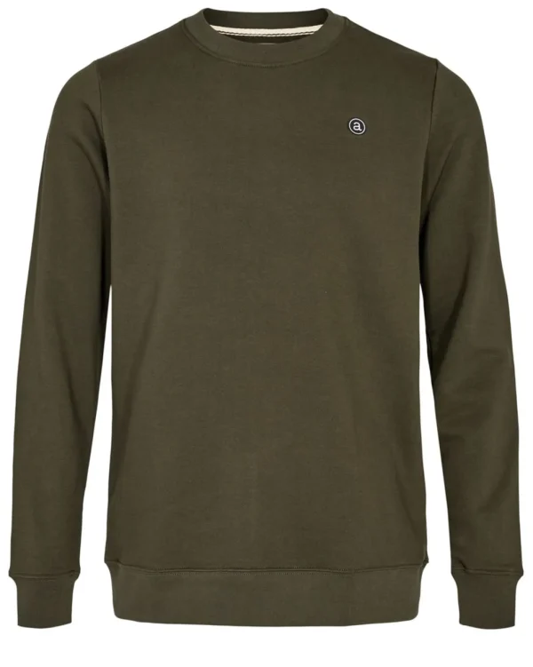 Mand Anerkjendt Akallen Noos Crewneck - Forest Night