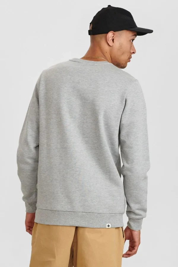 Mand Anerkjendt Akallen Noos Crewneck - Light Grey Mel