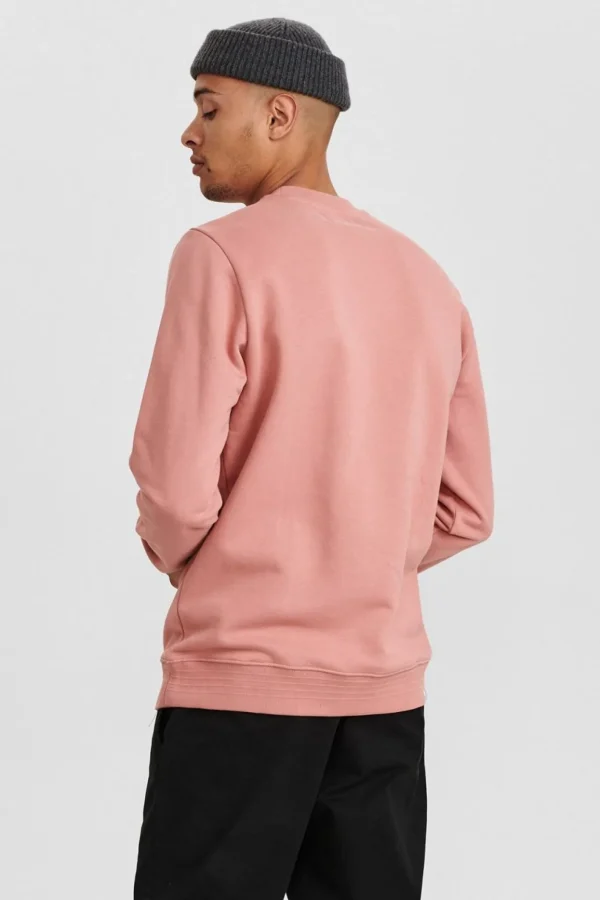 Mand Anerkjendt Akallen Organic Crew Neck - Noos - Old Rose