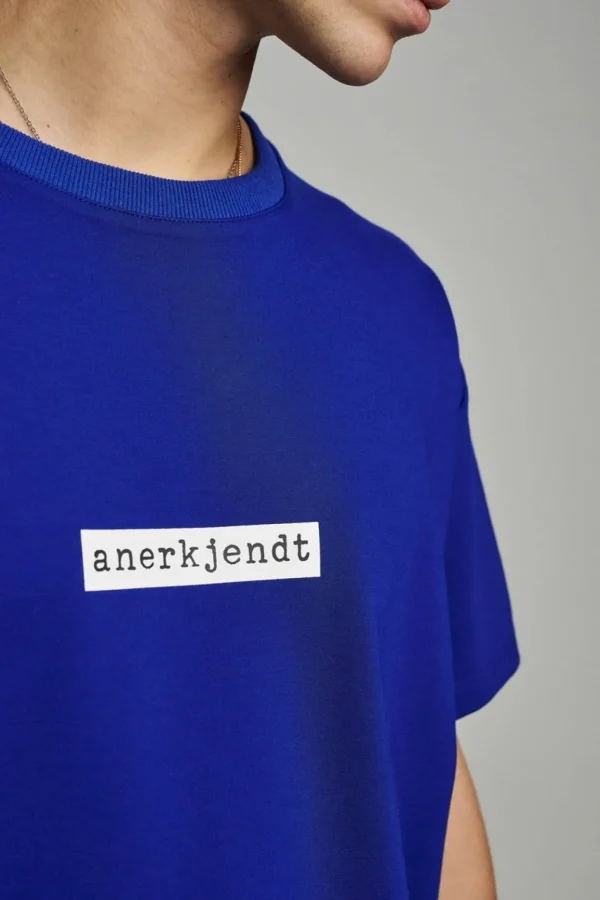 Mand Anerkjendt Akarne Sweat W/Logo - Dark Sapphire