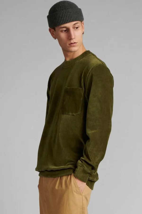 Mand Anerkjendt Akarthur Cord Sweat - Cypress