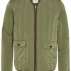 Mand Anerkjendt Akbastian Nylon Quilt Jacket - Olivine