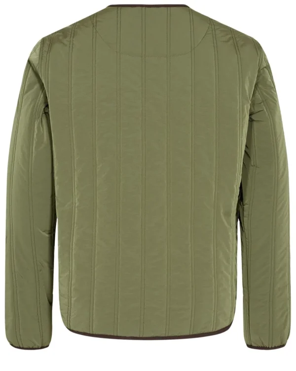 Mand Anerkjendt Akbastian Nylon Quilt Jacket - Olivine