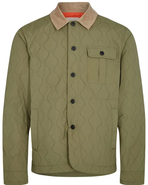 Mand Anerkjendt Akbenny Quilt Jacket - Olivine