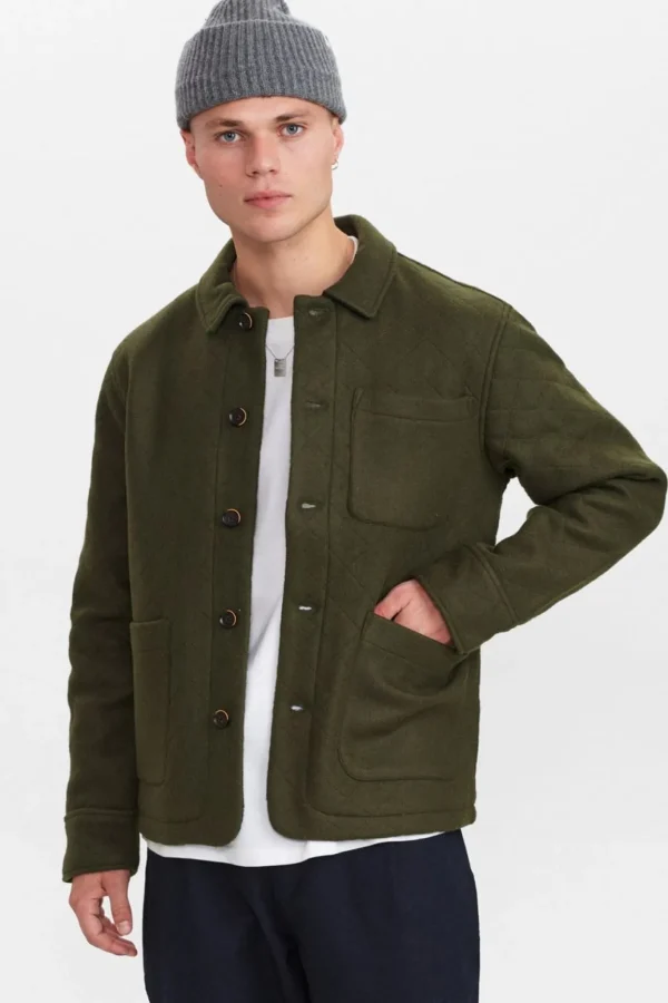 Mand Anerkjendt Akbenny Quilted Jacket - Deep Forrest