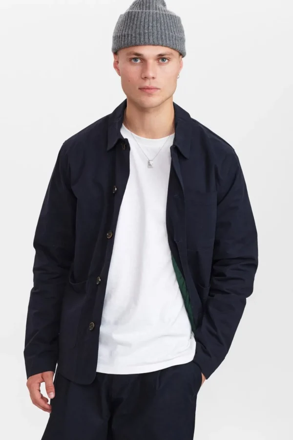 Mand Anerkjendt Akbenny Twill Jacket - Sky Captain