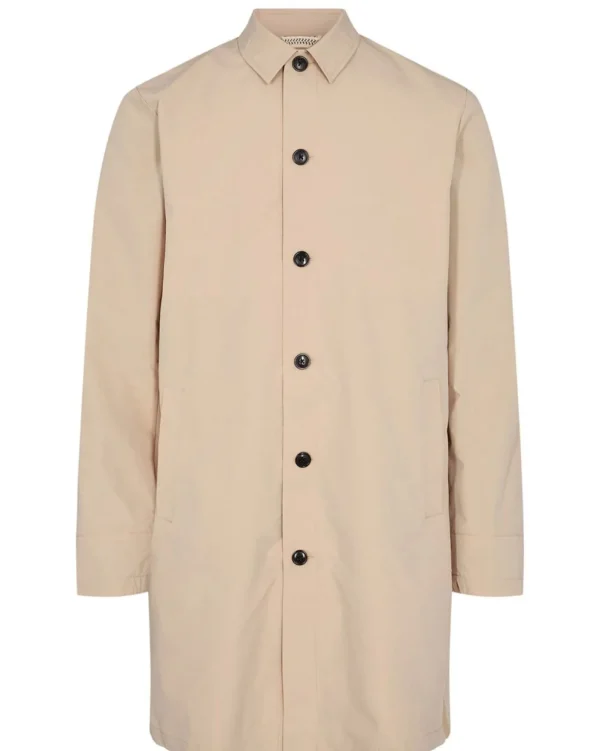 Mand Anerkjendt Akbjarne Trench Coat (No Pocket) - Incense