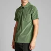 Mand Anerkjendt Akbob Ss Zip Polo - Vineyard Green