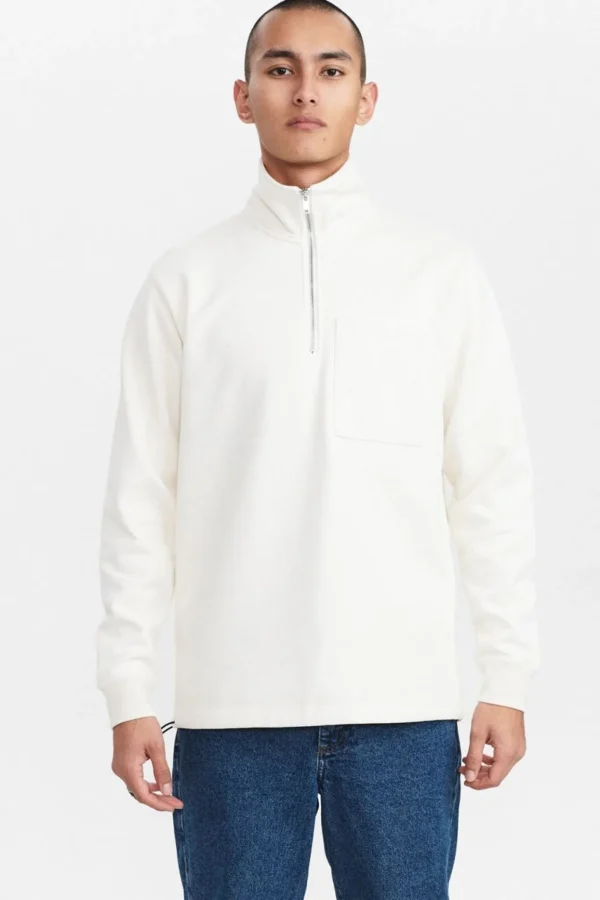 Mand Anerkjendt Akclaus Half Zip Relaxed Sweat - Tofu