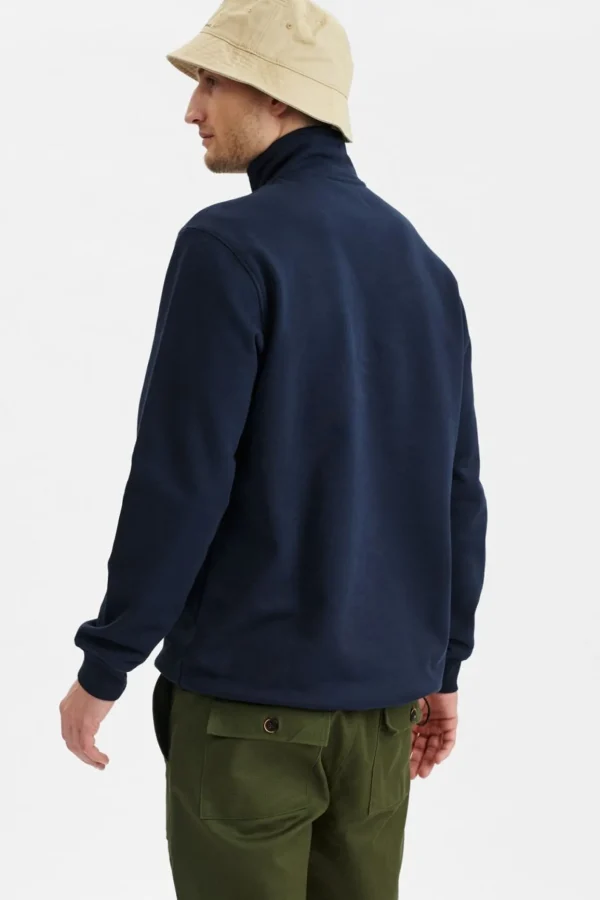 Mand Anerkjendt Akclaus Half Zip Relaxed Sweat - Sky Captain