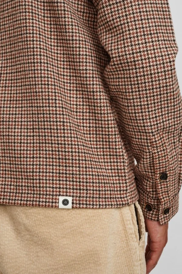 Mand Anerkjendt Akcuba Houndstooth Overshirt - Incense