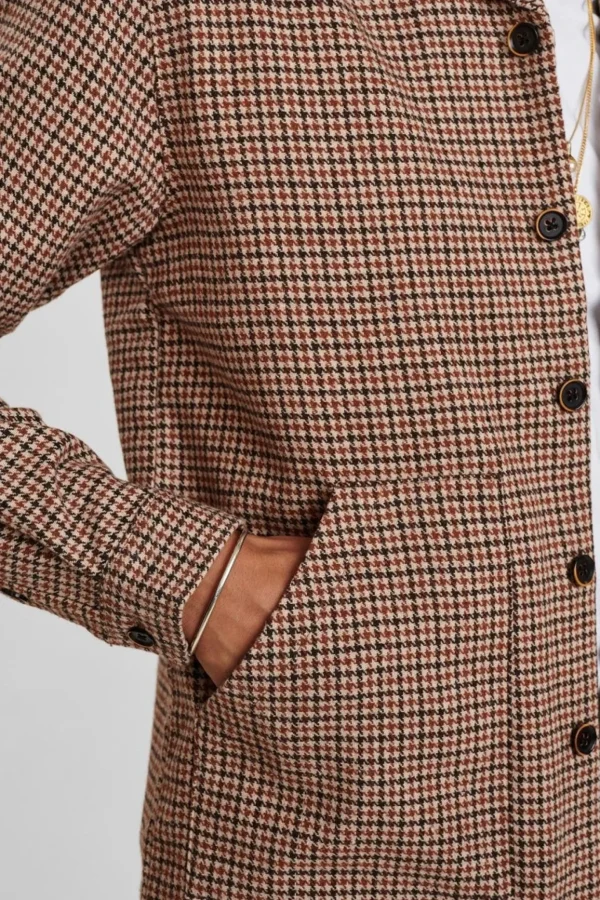 Mand Anerkjendt Akcuba Houndstooth Overshirt - Incense