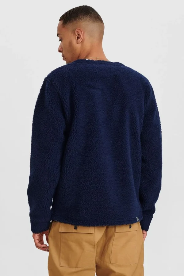 Mand Anerkjendt Akdan Pile Cardigan - Sky Captain