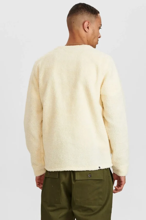 Mand Anerkjendt Akdan Pile Cardigan - Tofu