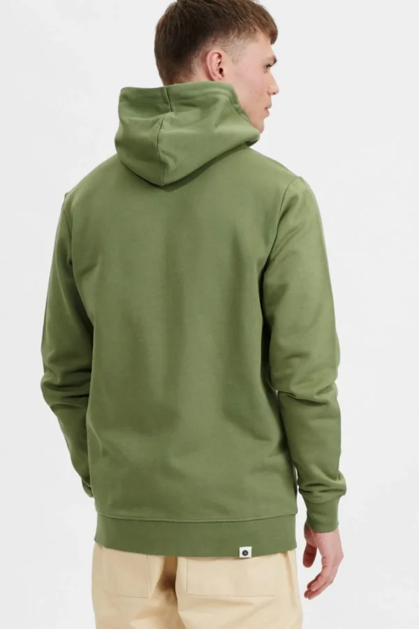 Mand Anerkjendt Akelliot Noos Zip Hoodie - Olivine