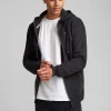 Mand Anerkjendt Akelliott Organic Hoodie Zip - Noos - Caviar