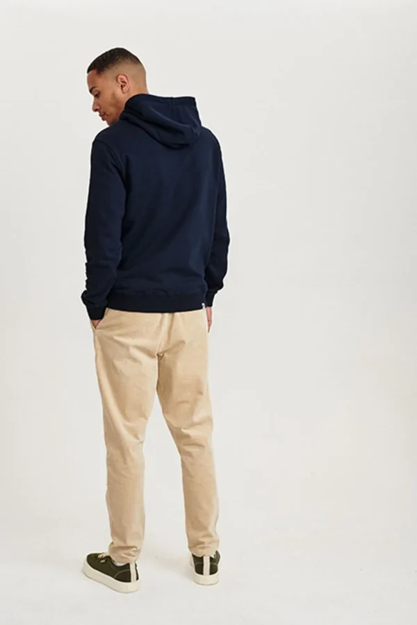 Mand Anerkjendt Akelliott Organic Hoodie Zip - Noos - Sky Captain