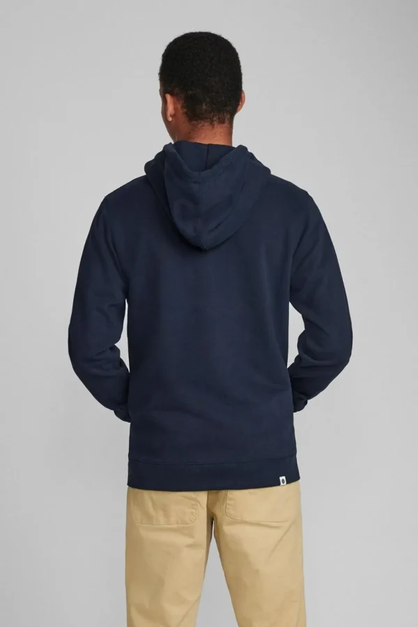 Mand Anerkjendt Akelliott Organic Hoodie Zip - Noos - Sky Captain