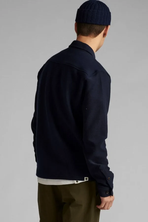 Mand Anerkjendt Akhenry Cardigan Sweat - Sky Captain