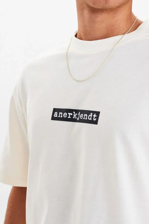 Mand Anerkjendt Akholger Logo Box Tee - Tofu