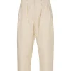 Mand Anerkjendt Akjakob Cotton Pleat Pant - Brown Rice