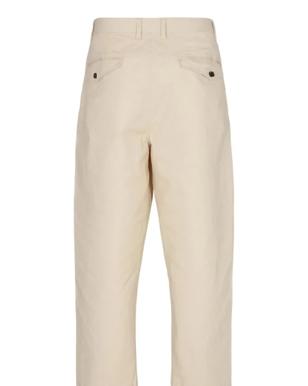 Mand Anerkjendt Akjakob Cotton Pleat Pant - Brown Rice