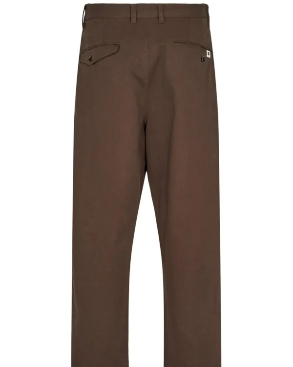 Mand Anerkjendt Akjakob Cotton Pleat Pant - Chocolate Brown