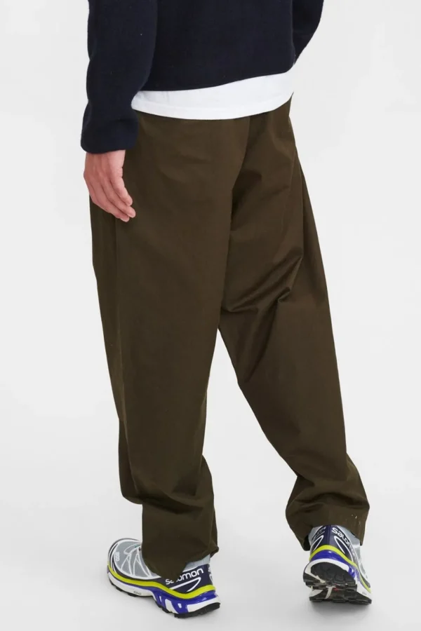 Mand Anerkjendt Akjakob Cotton Pleat Pant - Cypress