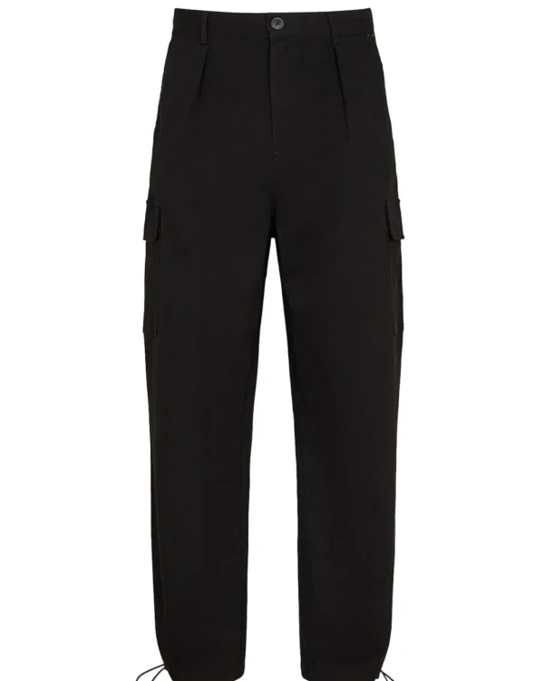 Mand Anerkjendt Akjakob Twill Pleat Cargo Pants - Caviar