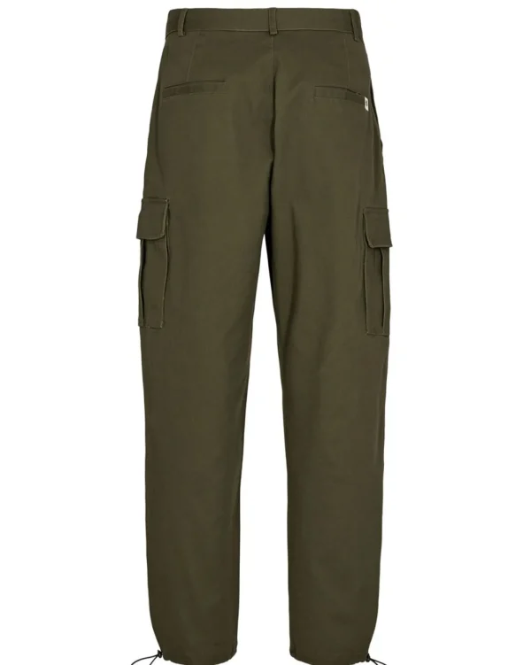 Mand Anerkjendt Akjakob Twill Pleat Cargo Pants - Forest Night