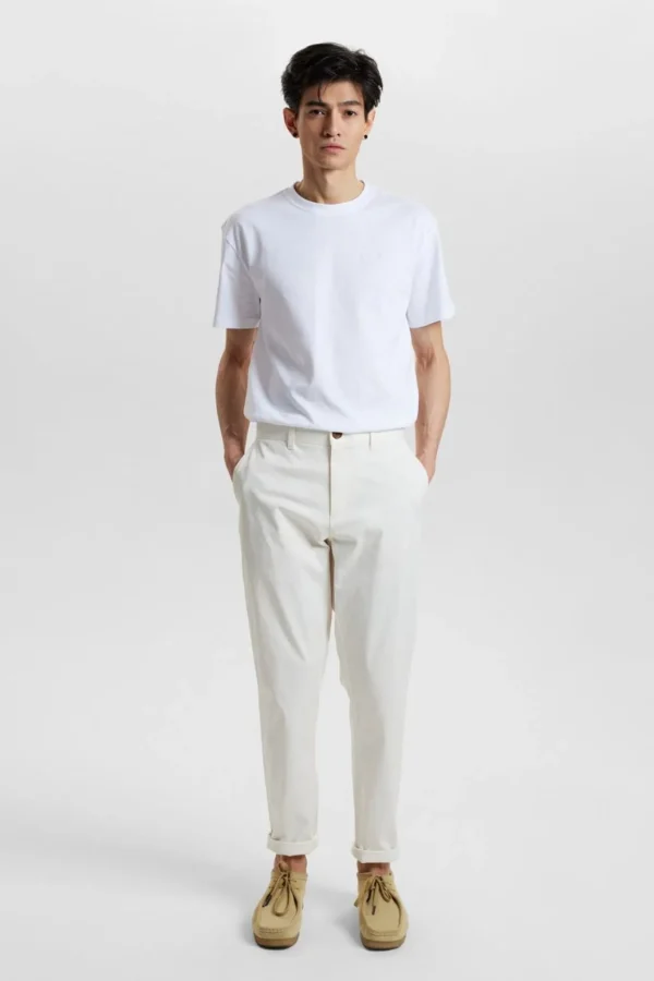 Mand Anerkjendt Akjames Classic Pant - Tofu