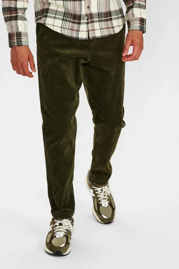 Mand Anerkjendt Akjames Corduroy Pants - Forest Night