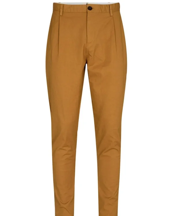 Mand Anerkjendt Akjames Cotton Pleat Pant - Wood Thrush