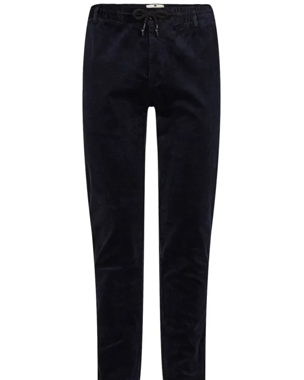 Mand Anerkjendt Akjames Elastic Cord Pants - Dark Navy