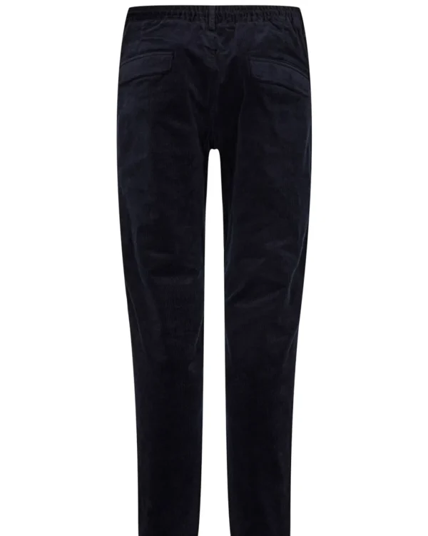 Mand Anerkjendt Akjames Elastic Cord Pants - Dark Navy