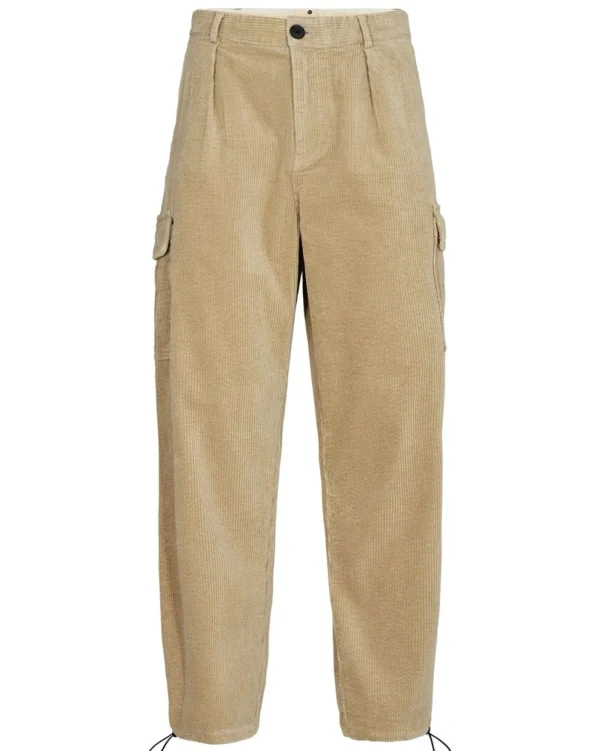 Mand Anerkjendt Akjan Cord Pleat Cargo Pants - Incense