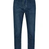 Mand Anerkjendt Akjan Denim Pleat Pants - Medium Blue Denim