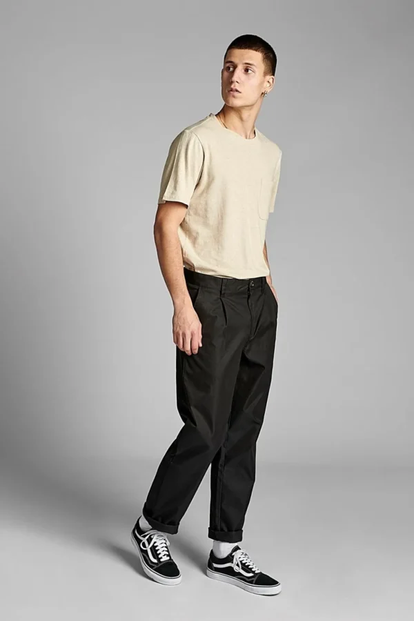 Mand Anerkjendt Akjan Twill Pants - Caviar