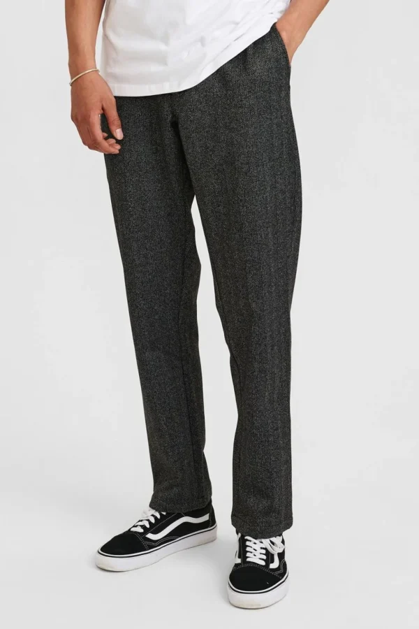 Mand Anerkjendt Akjohn Elastic Herringbone Pant - Granit Grey Mel