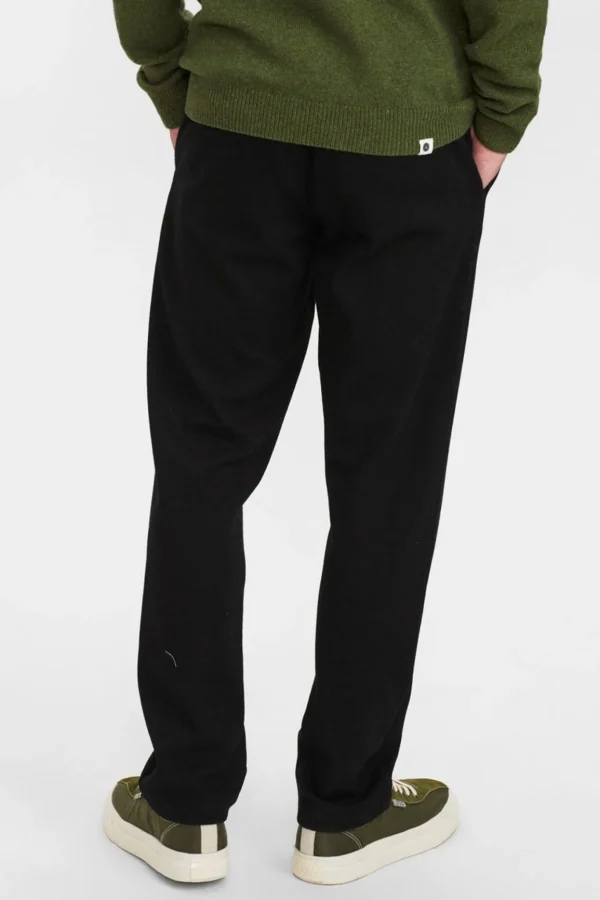 Mand Anerkjendt Akjohn Elastic Solid Pant - Caviar