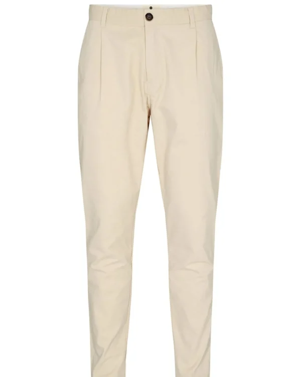 Mand Anerkjendt Akjulius Cotton Pleat Pant - Brown Rice