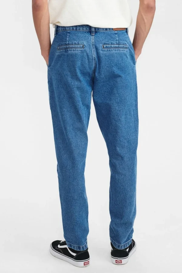 Mand Anerkjendt Akjulius Denim Chino - Medium Blue Denim