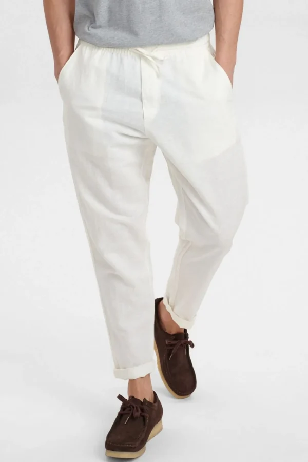 Mand Anerkjendt Akjulius Linen Pant - Tofu