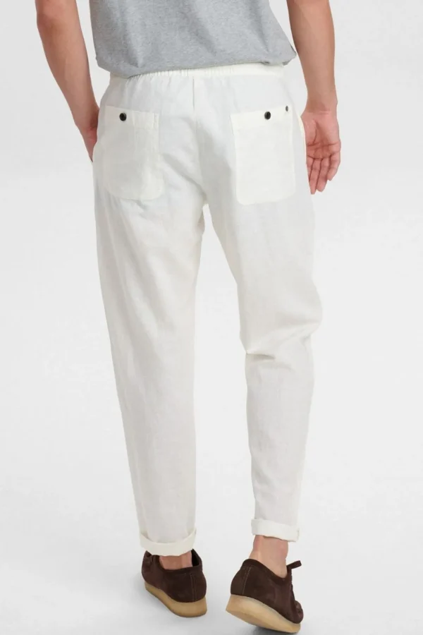 Mand Anerkjendt Akjulius Linen Pant - Tofu