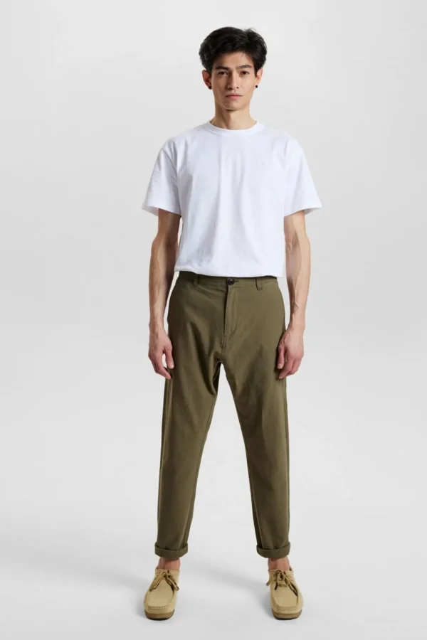 Mand Anerkjendt Akjulius Seersucker Pants - Olivine