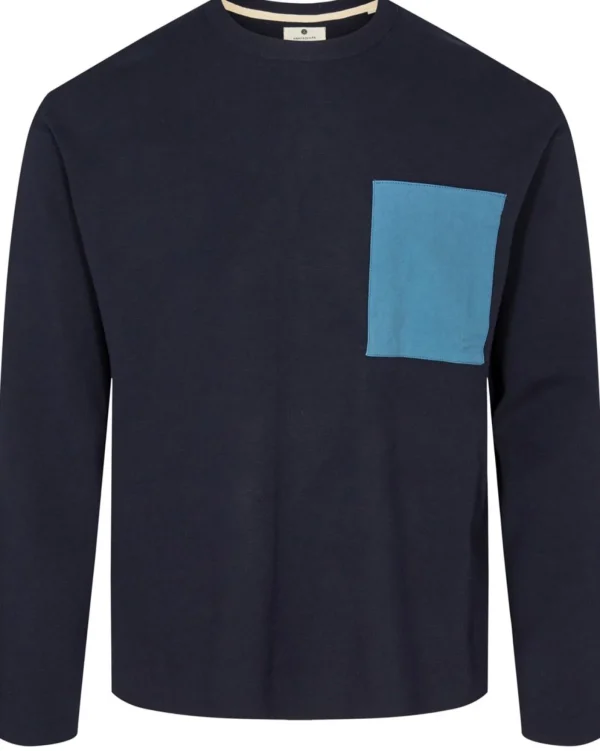 Mand Anerkjendt Akkarl Crew Neck Knit - Sky Captain